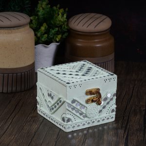 Handcrafted Lippan Art Box - Decorative Jewellery and Wedding Gift