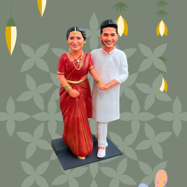 Personalised 3D Couple Miniature - Unique, Eco-Friendly Keepsake