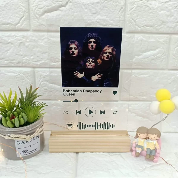 Customised Spotify Personalised Acrylic Music Plaque