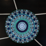 Handmade Evil Eye Mandala Art Round Wall Hanging, Spiritual Décor for Home & Office