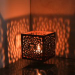 Stylish MDF Wooden Lamp with Unique Crafting Design – Diwali Special Diya Holder, 10x10 Inches, Perfect for Home Decor & Festive Lighting.