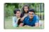 Custom acrylic wall mount frameless picture frame displaying family photo