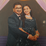Custom Acrylic Couple Portrait – Handmade Painting from Photo | ArtsCrafto
