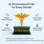Personalized Acrylic Doctor Name Stand – Custom Medical Gift | ArtsCrafto