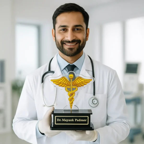 Personalized Acrylic Doctor Name Stand – Custom Medical Gift | ArtsCrafto