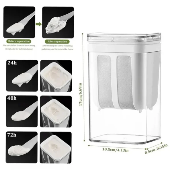 Multifunctional Yogurt Filter with Fine Mesh Strainer – Large Capacity Greek Yogurt Maker & Liquid Separator